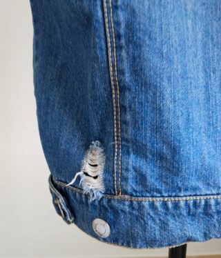 Gilet denim Alcott con cappuccio