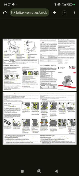 Silla de coche Britax Römer Grupo 1 con Isofix