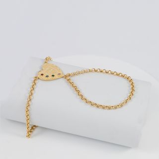 Pulsera pasamanos Corazón oro 18k 750