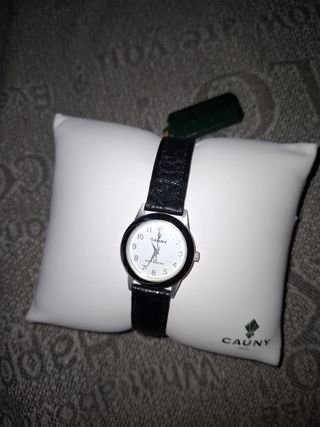 Reloj Cauny Mujer Negro y Plateado