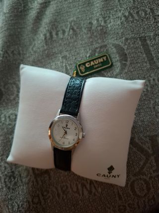 Reloj Cauny Mujer Negro y Plateado