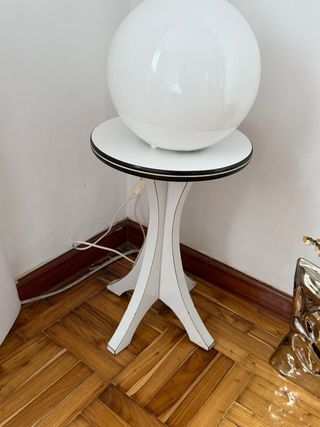 Sgabello in legno retrò vintage anni '70