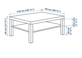Mesa de centro de madera clara