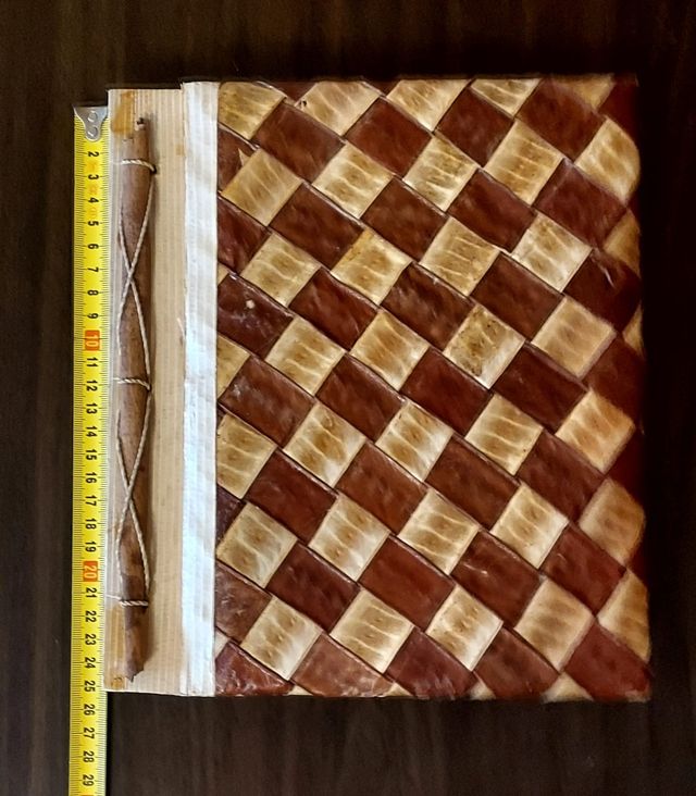 Álbum de fotos de hoja de plátano, papel ecológico