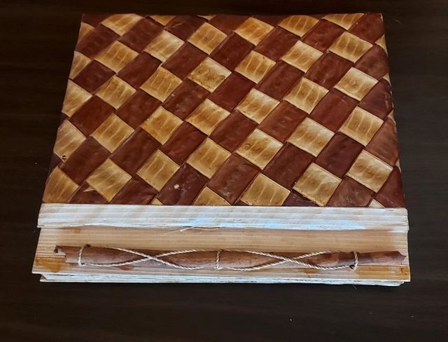 Álbum de fotos de hoja de plátano, papel ecológico