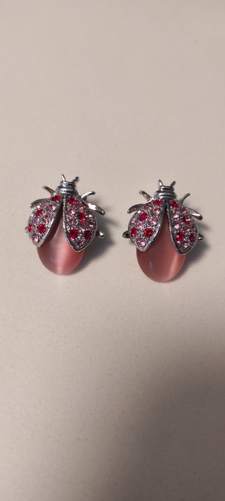 Spille a forma di coccinella con strass