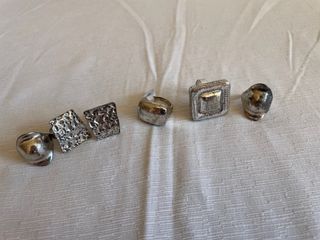 Lote 6 Anillos Plateados