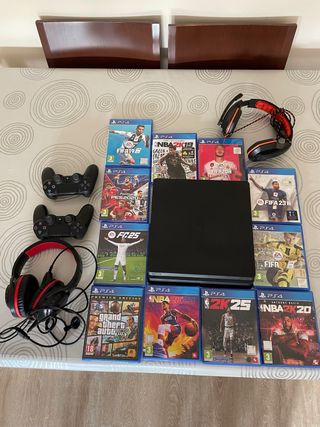 Consola PS4 (PlayStation 4) Negra + Juegos