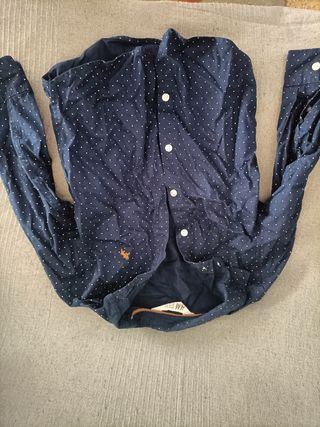 Camicia blu a pois per bambini H&M