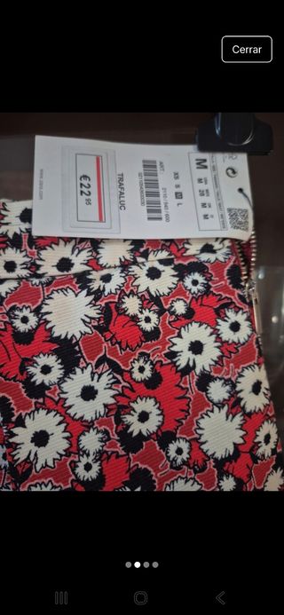 Falda pantalón Bershka Estampada Mujer Talla M