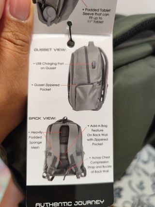 Mochila Jack & Jones verde oliva