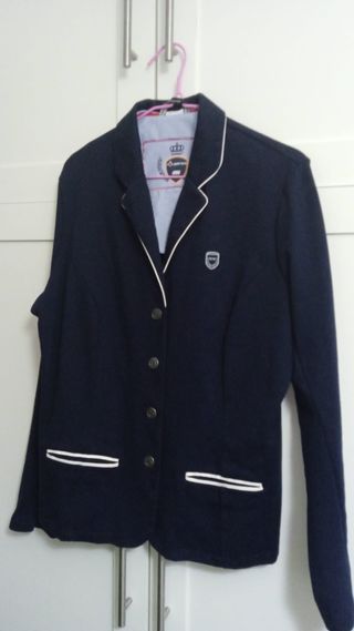 Chaqueta de doma azul