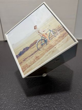 Marco de fotos giratorio