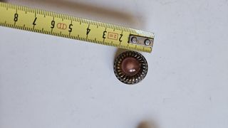 Pendientes vintage rosas y dorado oscuro