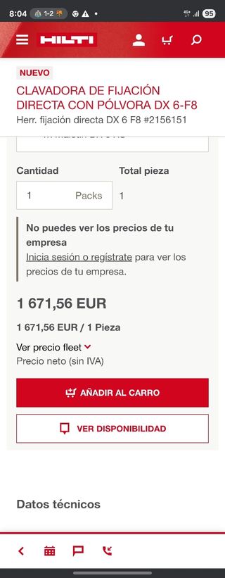 Lote de herramientas Hilti