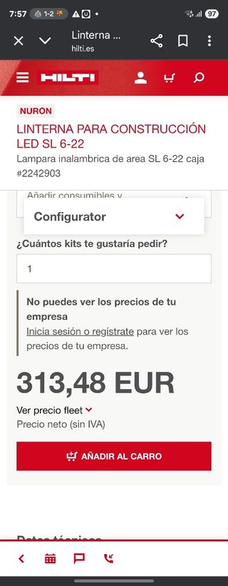 Lote de herramientas Hilti