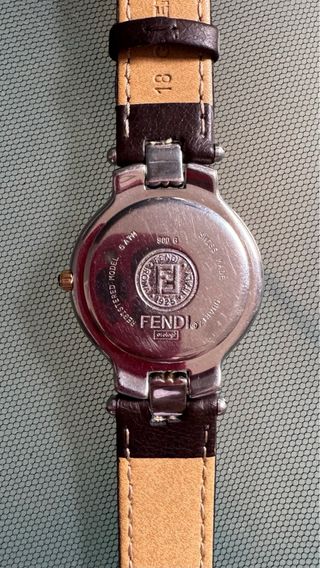 FENDI RELOJ ACERO PIEL VINTAGE 90s HOMBRE MUJER 