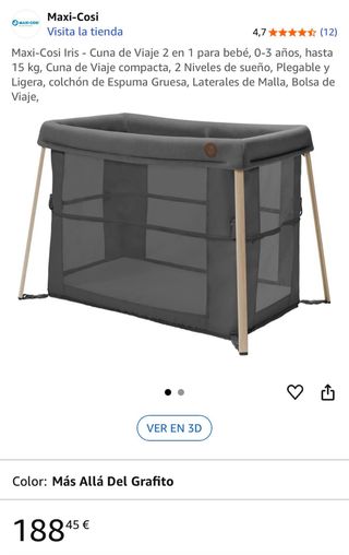 Maxi-Cosi Iris - Cuna de Viaje 2 en 1 para bebé
