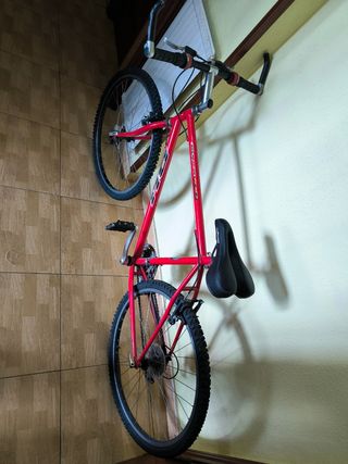 Bicicleta de montaña roja