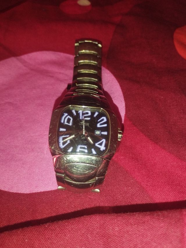 Reloj Lotus Negro Acero Inoxidable