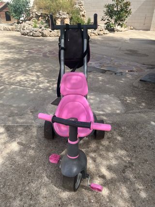 Triciclo rosa para bebé molto 