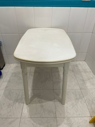 Mesa extensible madera blanca