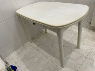 Mesa extensible madera blanca
