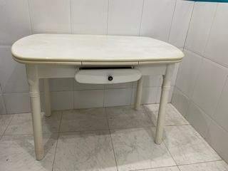 Mesa extensible madera blanca