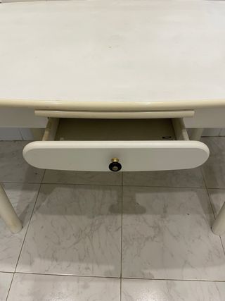 Mesa extensible madera blanca
