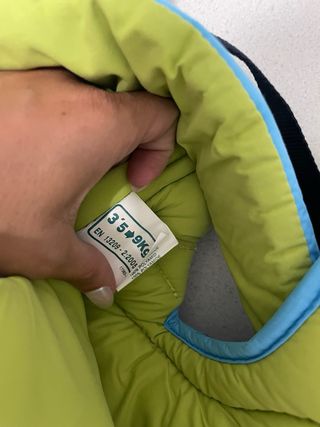 Mochila Portabebés azul y verde