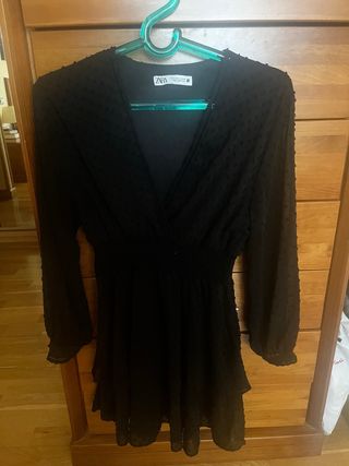Vestido Zara Negro Talla S