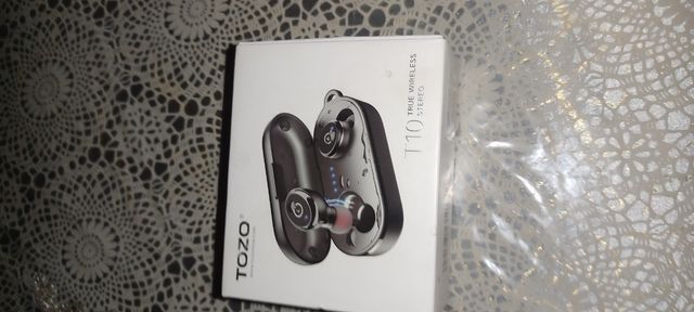 Audífono TOZO T10 Bluetooth Plata  quedan 2 unidas