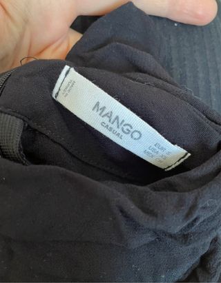 Blusa sin mangas Mango negra