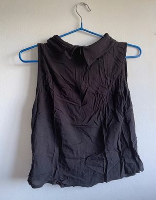 Blusa sin mangas Mango negra