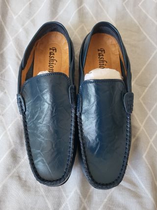 Zapatos de vestir azul marino para hombre