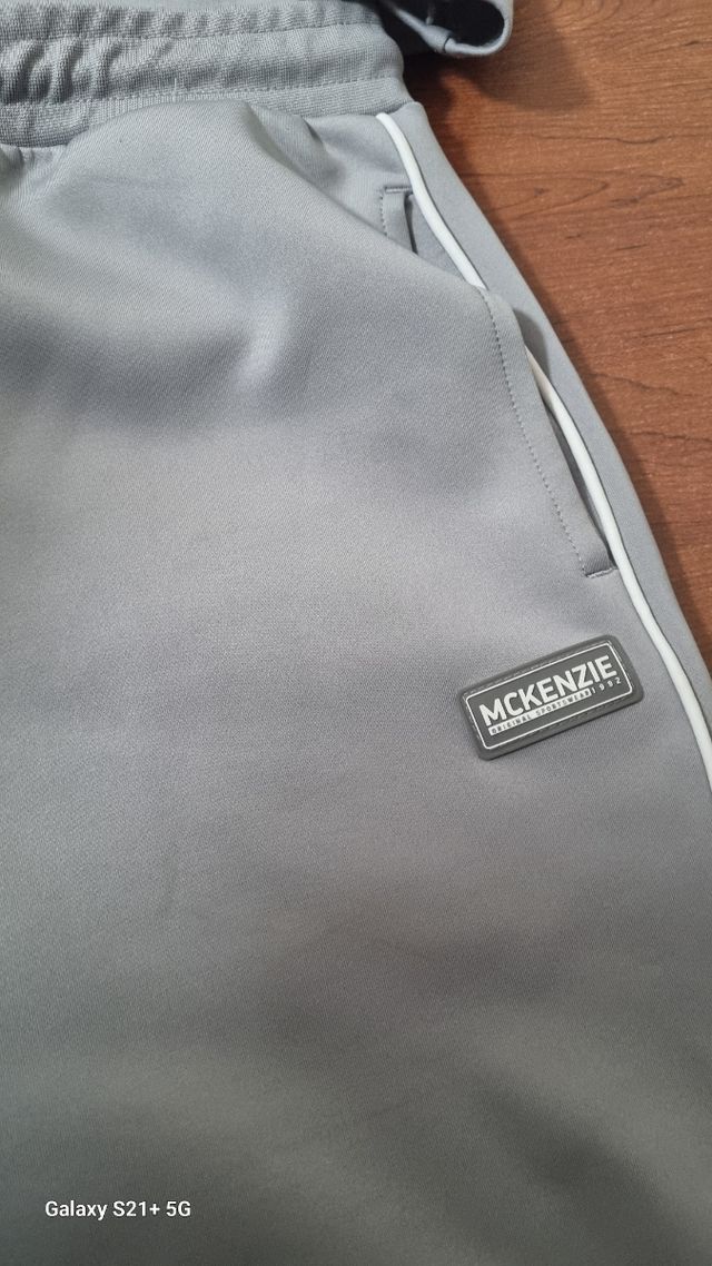 Chándal niño Mickenzie gris/verde T.12-13años