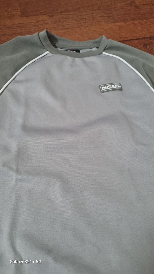 Chándal niño Mickenzie gris/verde T.12-13años