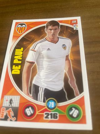 Cromo Fútbol Valencia De Paul 2014