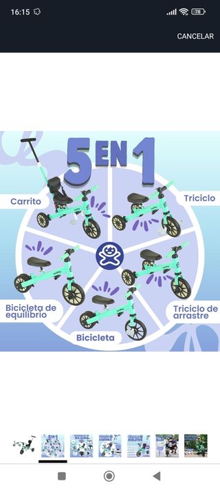 Triciclo evolutivo JumpPop