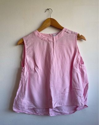 Blusa rosa Mango sin mangas