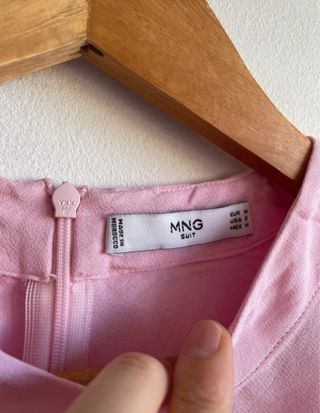 Blusa rosa Mango sin mangas