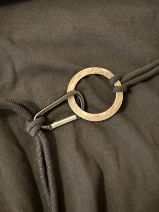 Vestido negro Zara manga larga con cinturón
