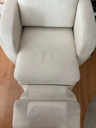 Sillón reclinable eléctrico beige