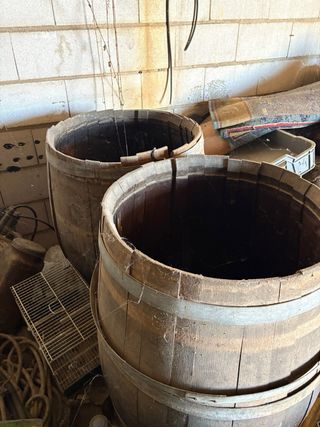 2 botti di legno antiche