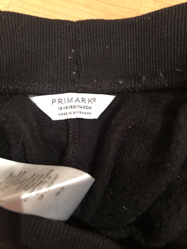 Pantalón chándal negro Primark