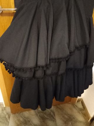 Traje de flamenca negro