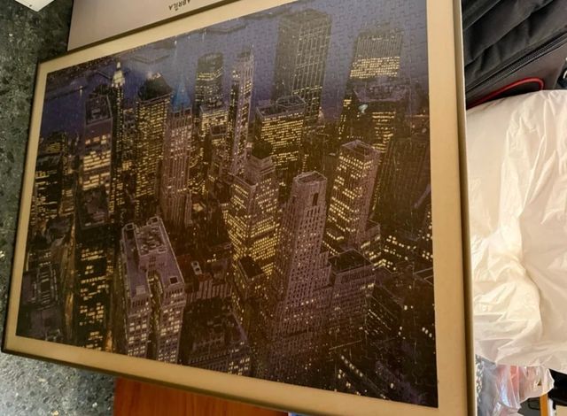 Cuadro Nueva York Luces Ciudad