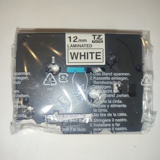 Nastro adesivo Brother TZ-231 12mm nero/bianco