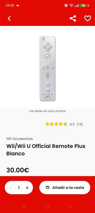 Mando oficial Wii-Wiiu  Con Motion Plus Integrado