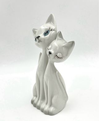 Figure di gatti in porcellana vintage